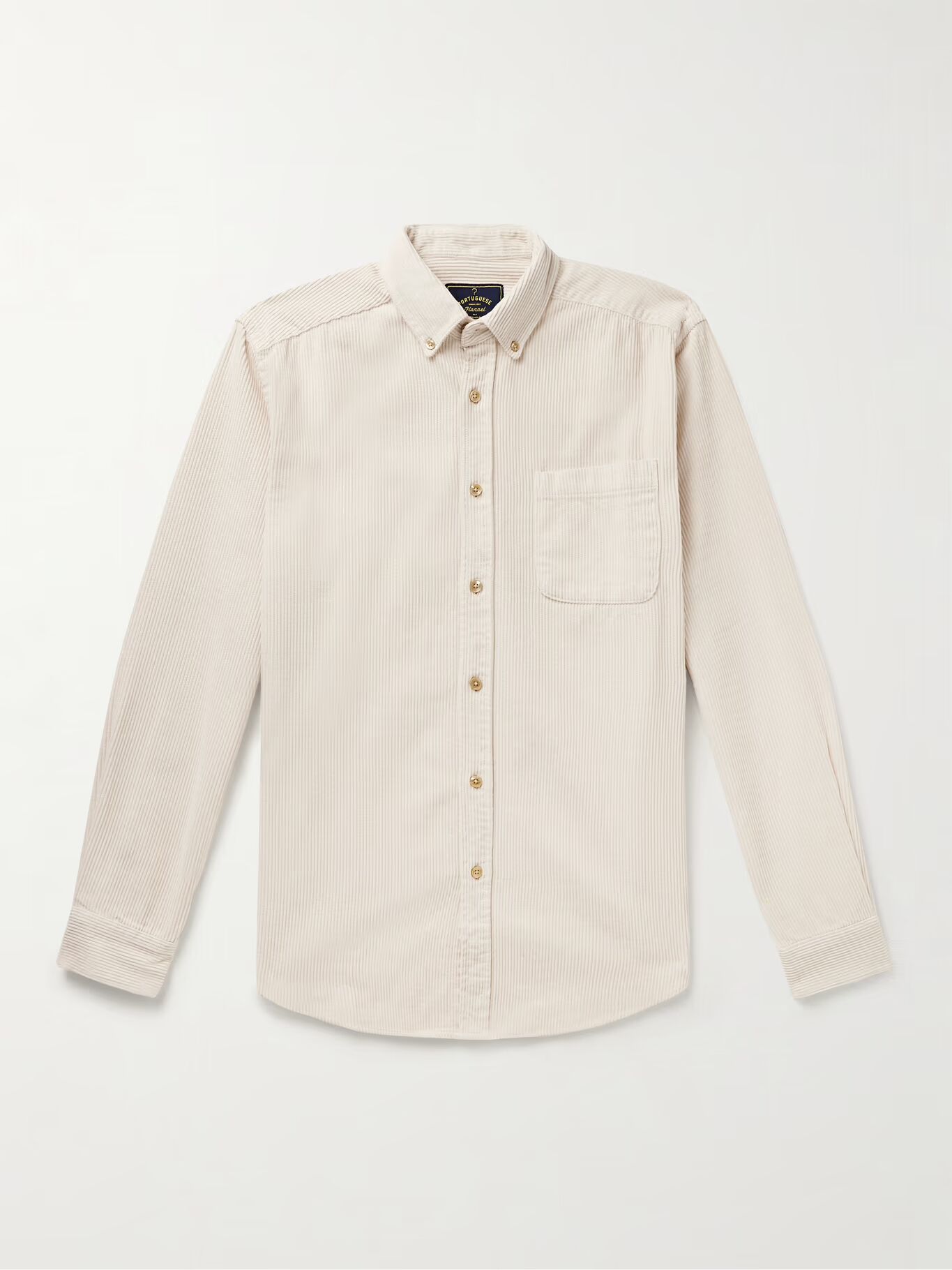 

Рубашка Lobo из хлопка и вельвета PORTUGUESE FLANNEL, экрю