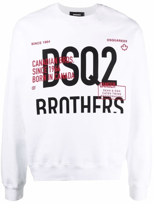 

Толстовка братьев Dsq2 Dsquared2, белый