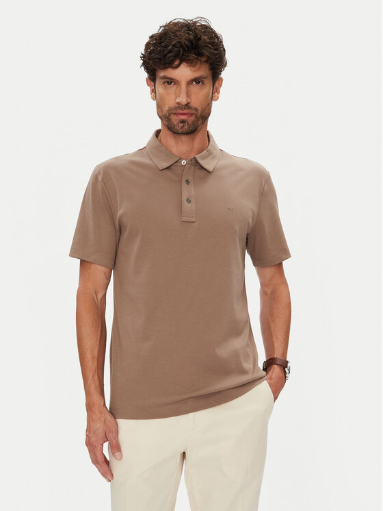 

Поло regular fit CS15073C93 Michael Kors, коричневый