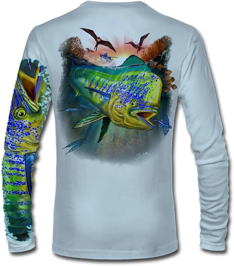 

Мужская рубашка для рыбалки "Bull Dolphin" Comfortable, UPF 50+, Quick-Dry Jason Mathias