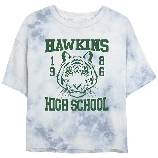 

Футболка Juniors' Stranger Things Hawkins 1986 High School Bombard Wash Licensed Character, Серый, Футболка Juniors' Stranger Things Hawkins 1986 High School Bombard Wash Licensed Character