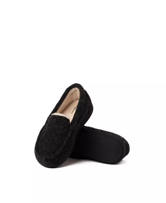 Детские домашние тапочки-мокасины Amari Dearfoams, черный — фото 3