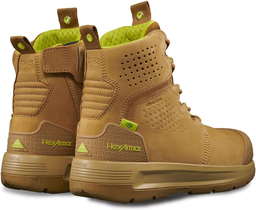 Ботинки HexArmor для мужчин с композитным носком, на каблуке, водоотталкивающие, прочные, легкие, дышащие, серия Xtend, Tan Hd Highcut — фото 2