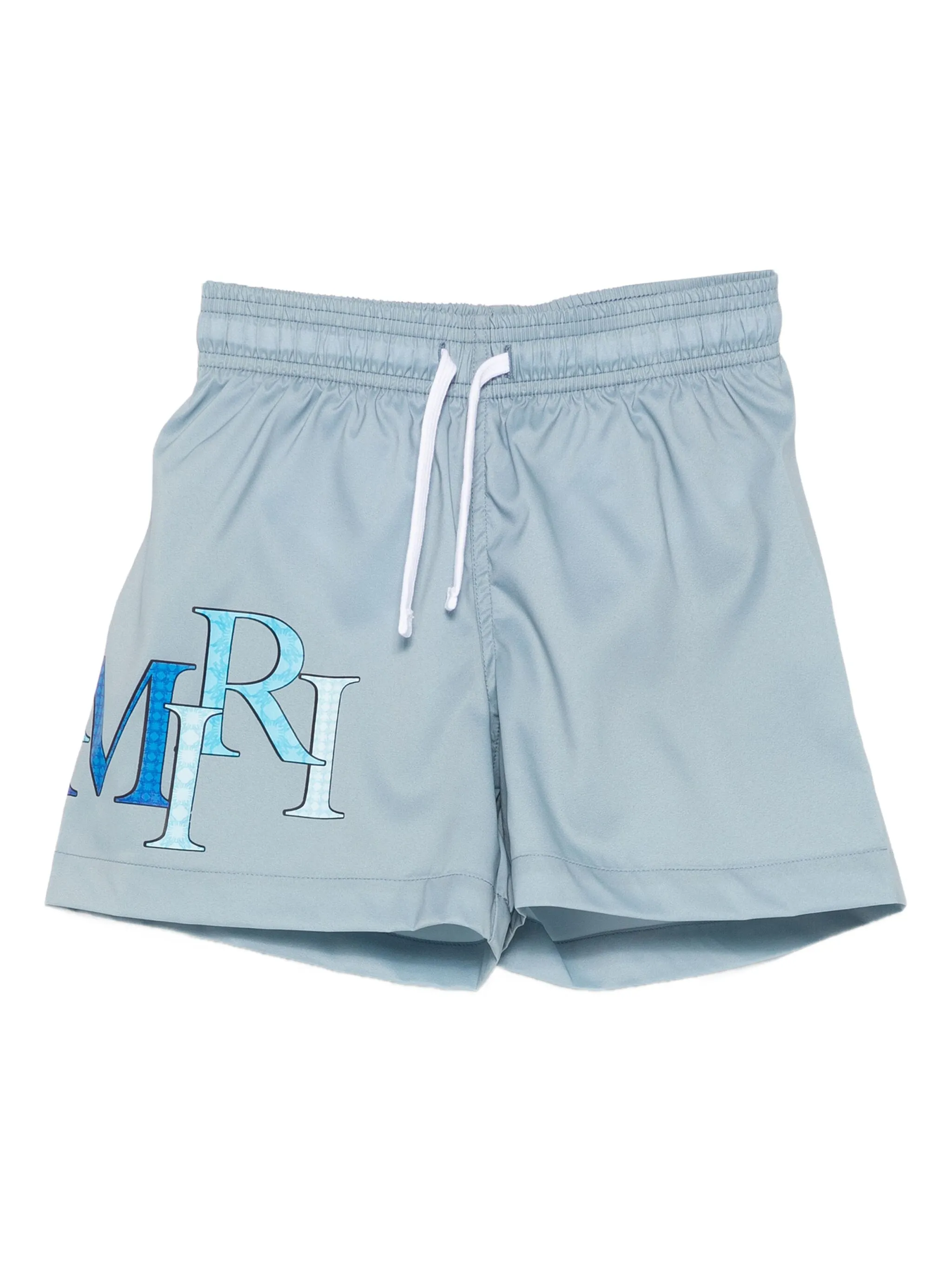 

Плавки-шорты с кулиской и логотипом Amiri Kids, синий