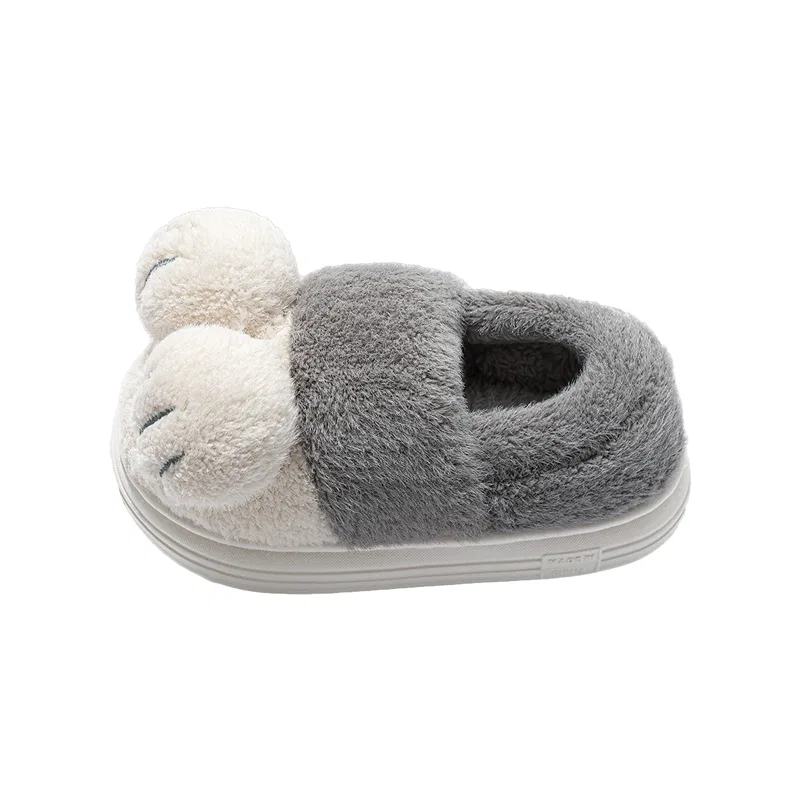 Детские домашние тапочки с мультяшным дизайном J&TOO, Dark Gray