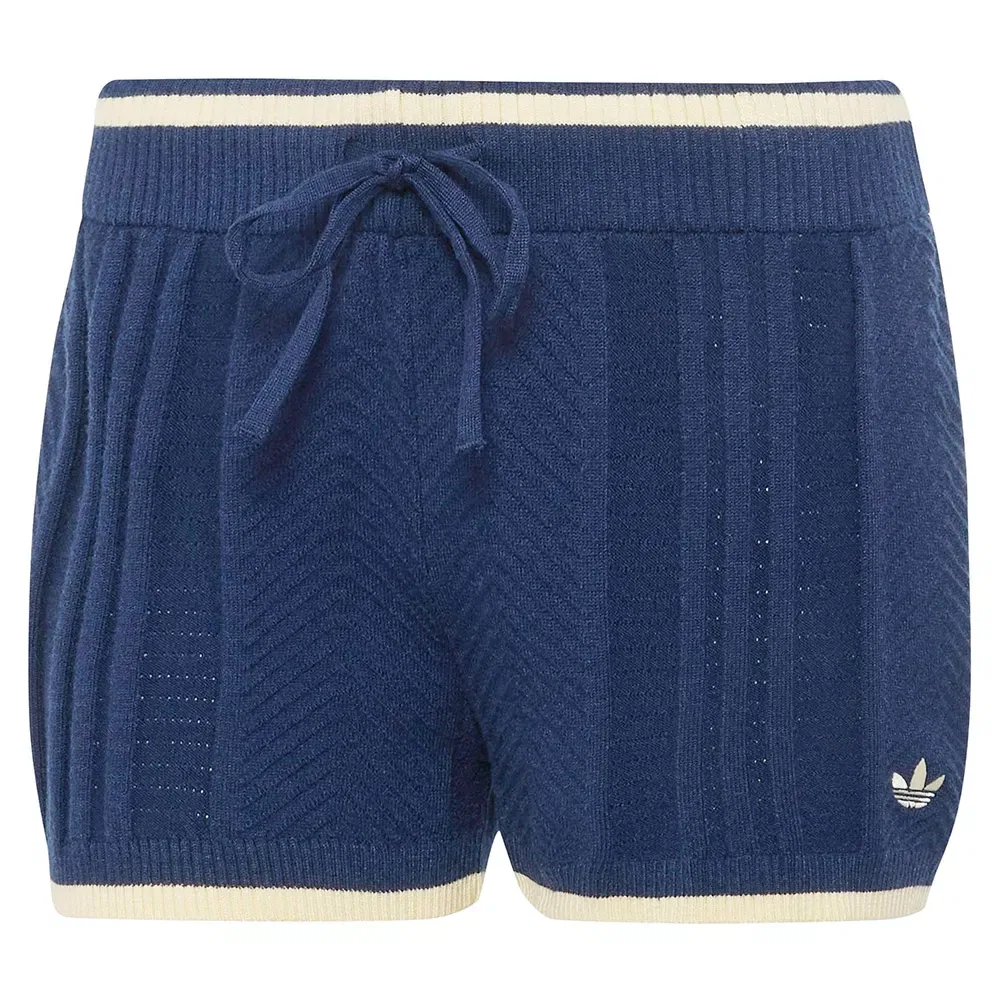 Шорты вязаные Adidas Originals, синий — фото 3