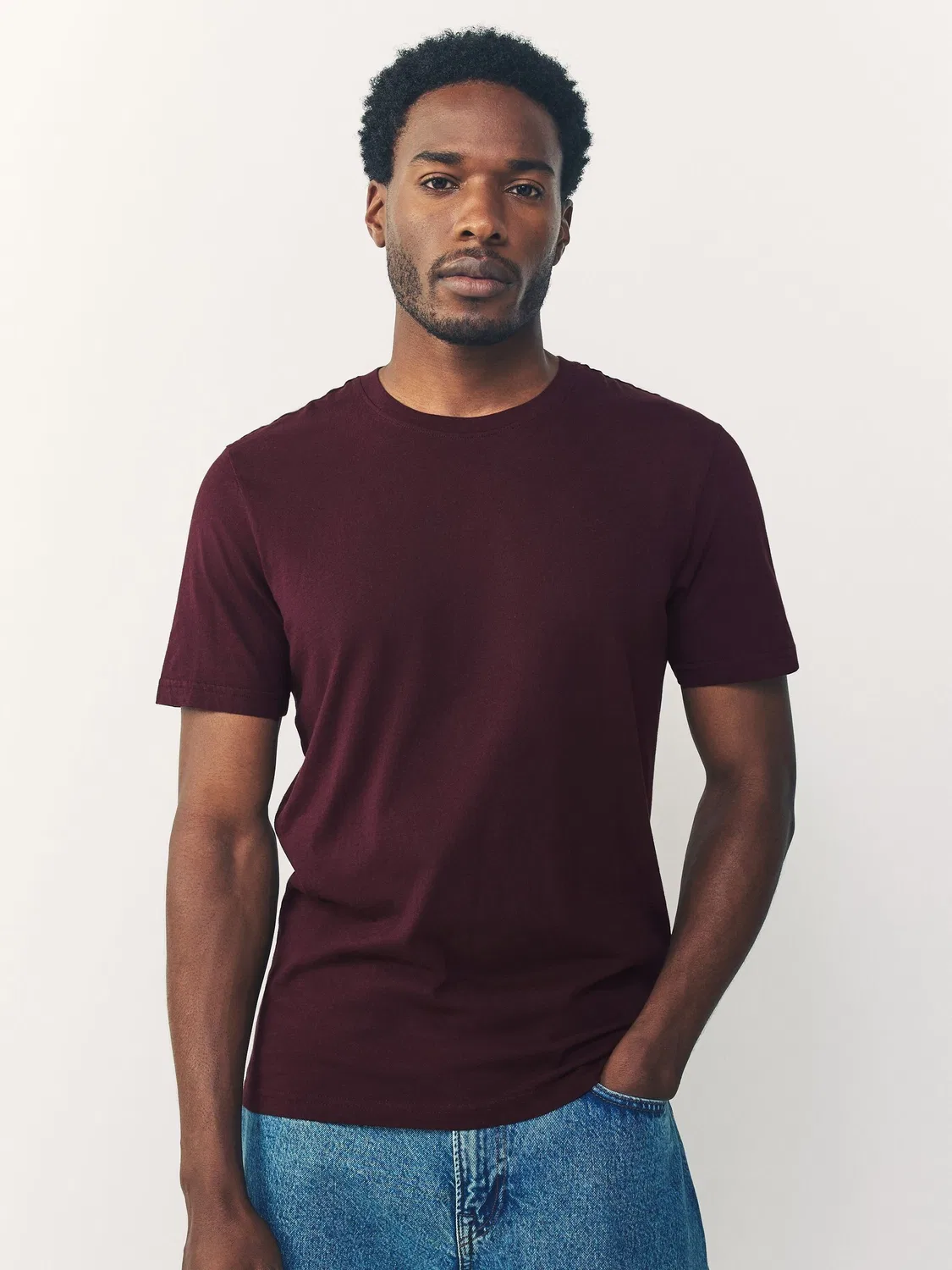 Футболка с круглым вырезом, Slim Fit, Essential Next, Purple Fig