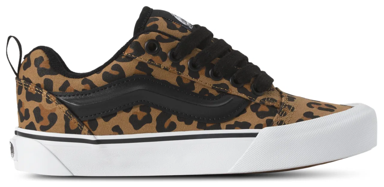 Кеды для девочек Knu Skool Vans, цвет Leopard/Black