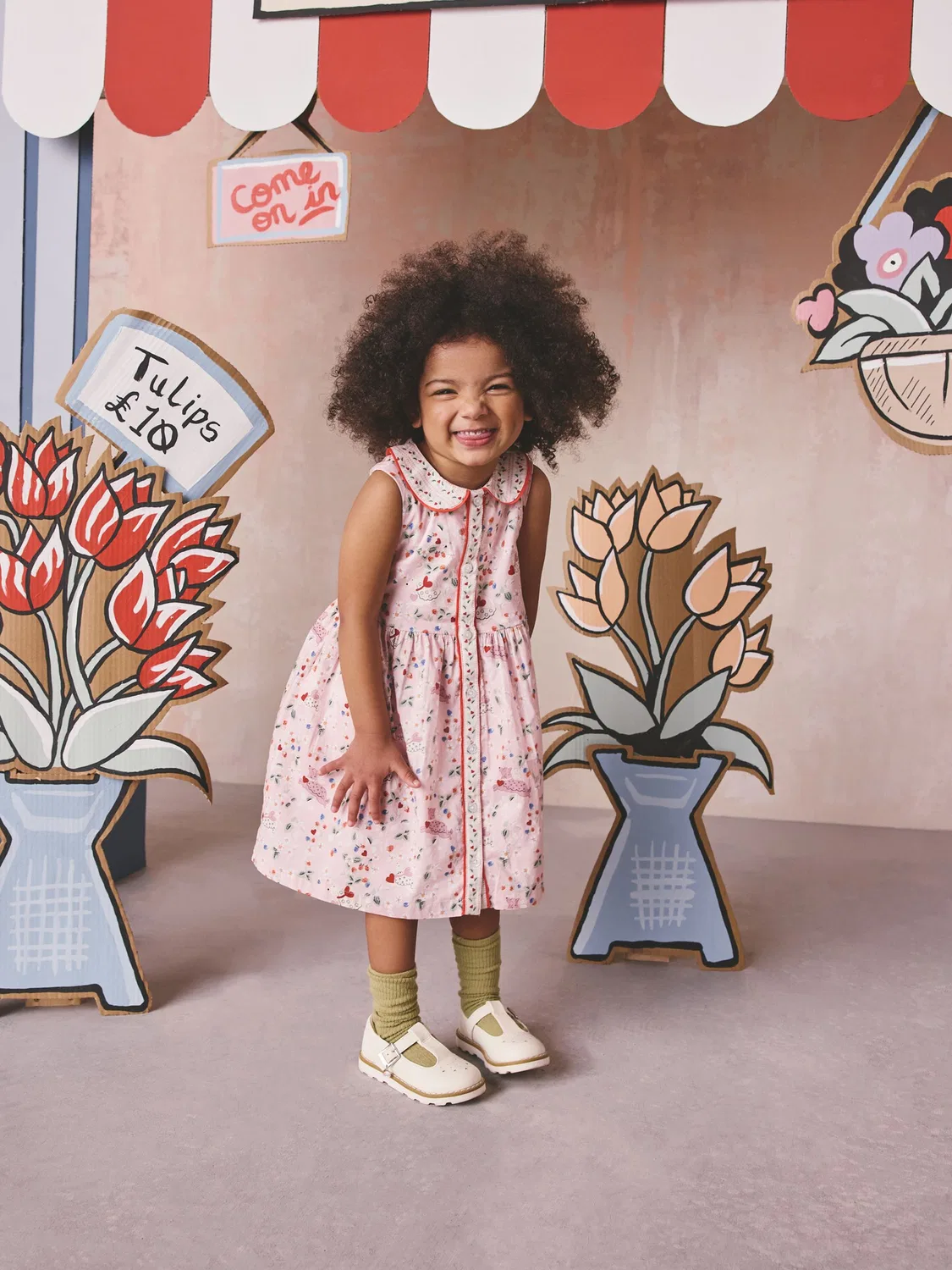 Платье с цветочным принтом, Cath Kidston Next, Cath Kidston Pink Ditsy — фото 3
