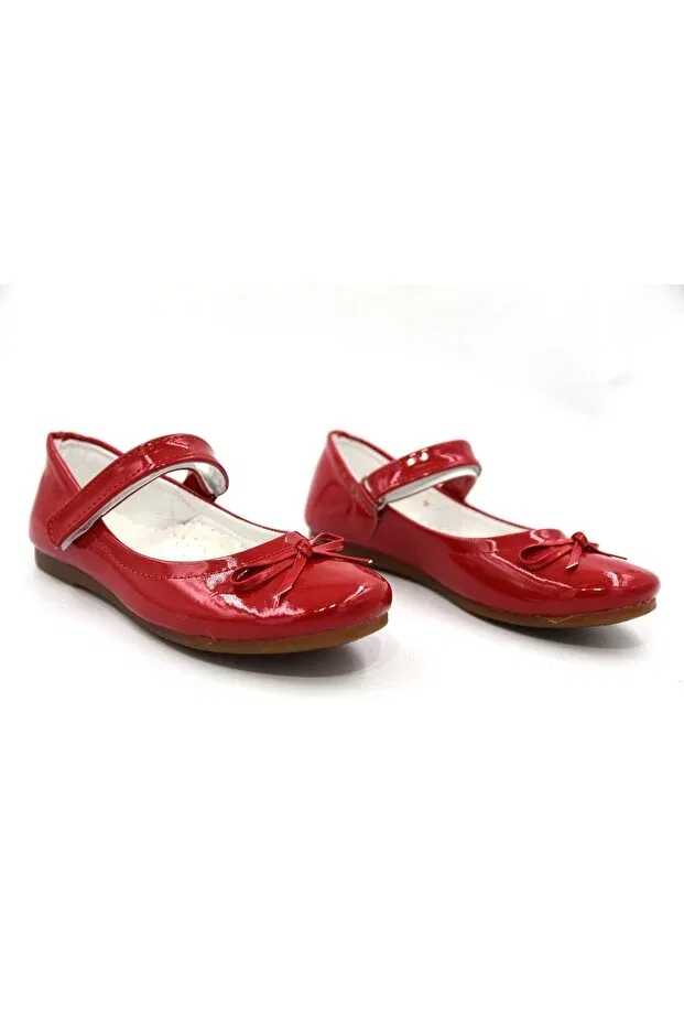 Детские балетки для девочек из искусственной кожи Eylül, Rugan Red