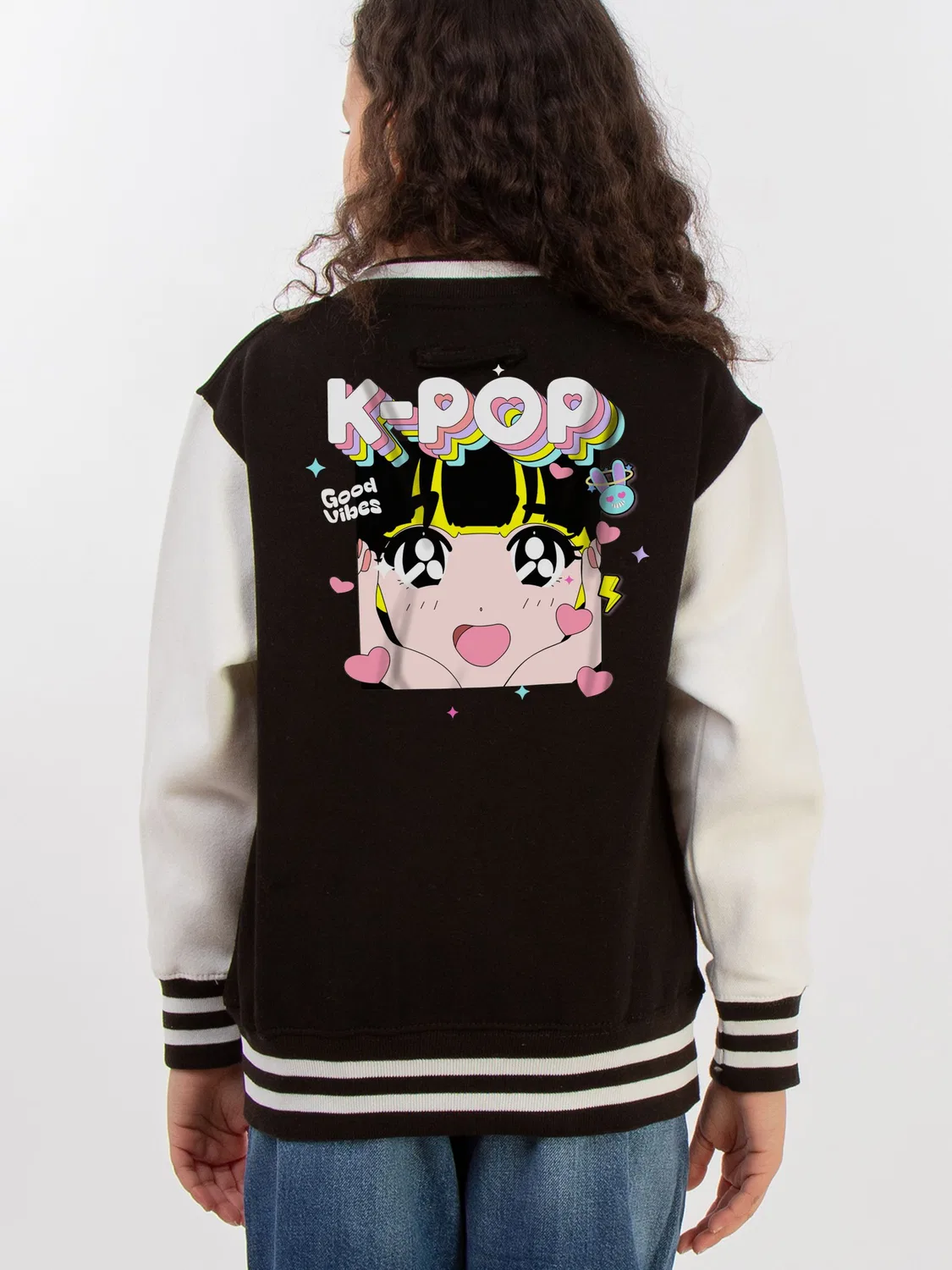 Варсити куртка Kpop Love Rags & Rascals, черный