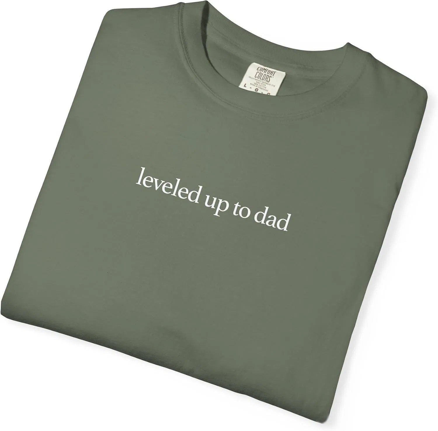 Футболка с винтажным принтом Comfort Colors 1717, Moss
