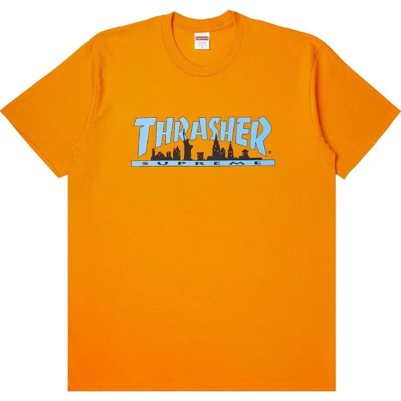 

Футболка Supreme x Thrasher Skyline, оранжевый