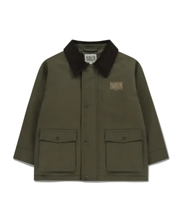 Куртка детская классическая с логотипом, khaki, Marithé Kids — фото 2
