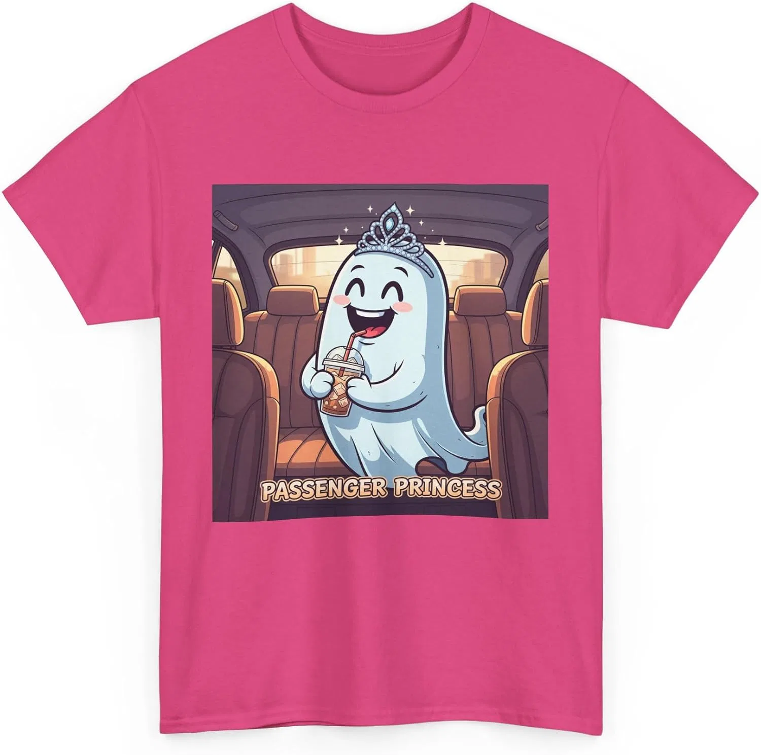 Женская футболка с принтом Passenger Princess Heavy Cotton Tee, Heliconia — фото 3