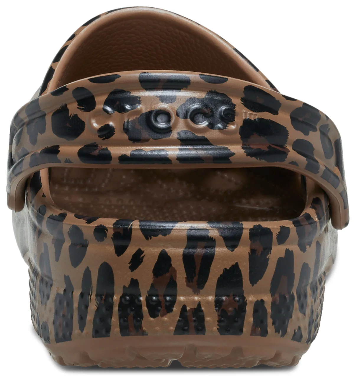 Сабо для девочек Classic Leopard Crocs, цвет Sepia Leopard — фото 2