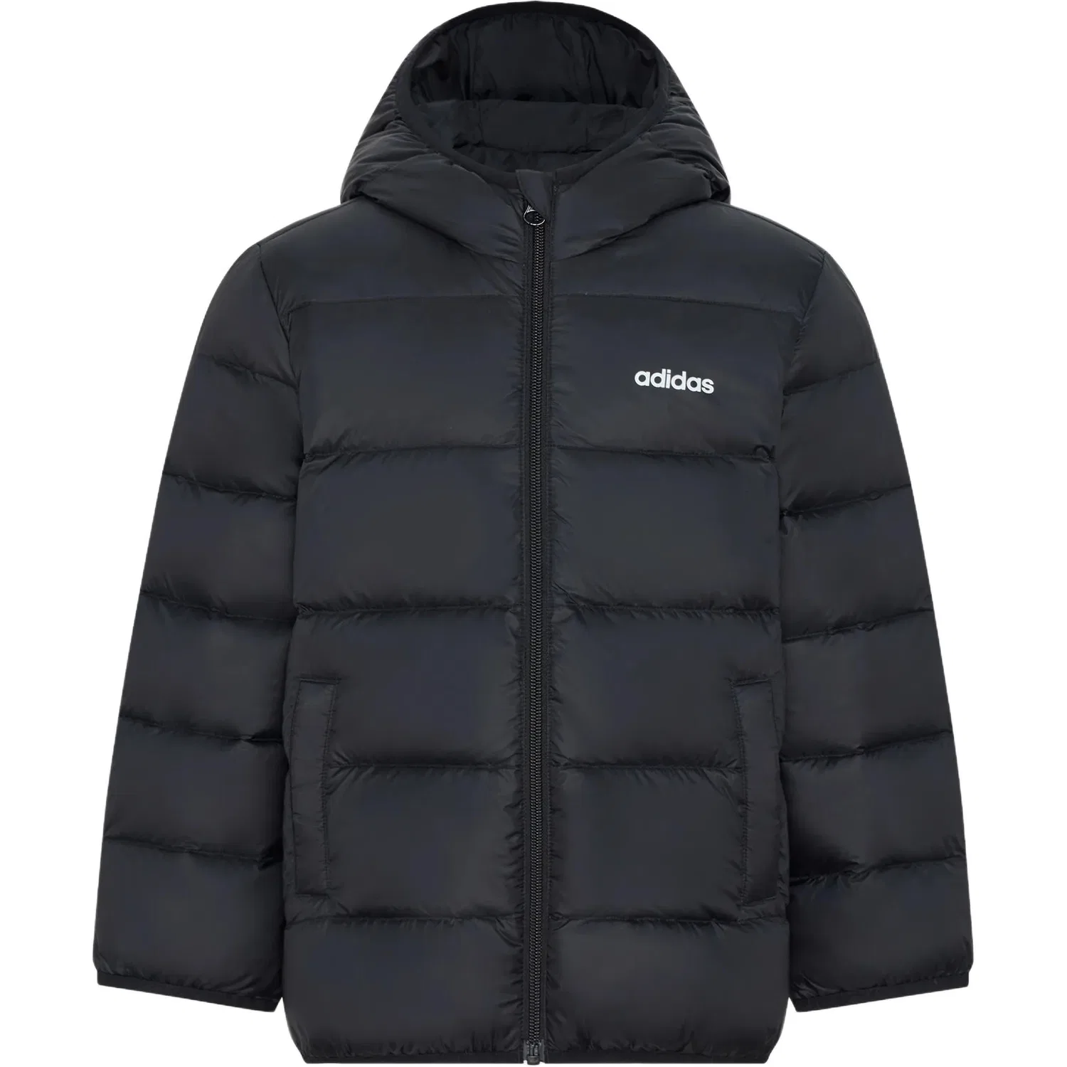 Детская куртка на пуху с капюшоном Adidas, Black