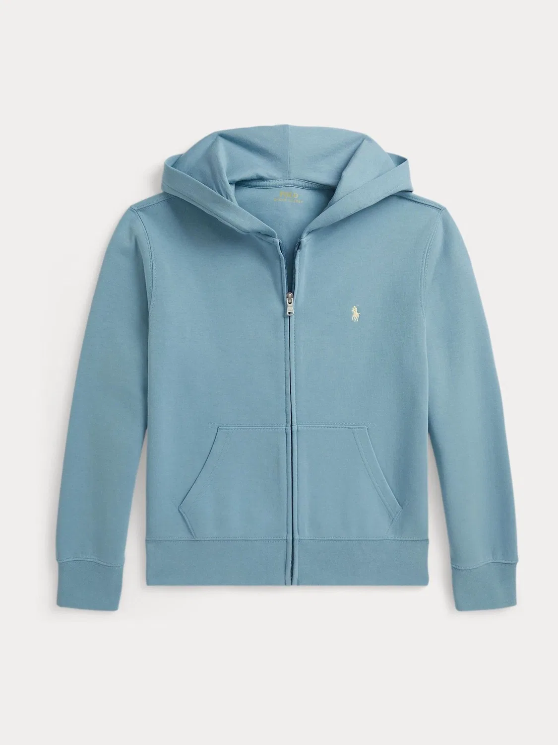 Худи, двойной трикотаж, модель Double Knit Tech Polo Ralph Lauren, синий