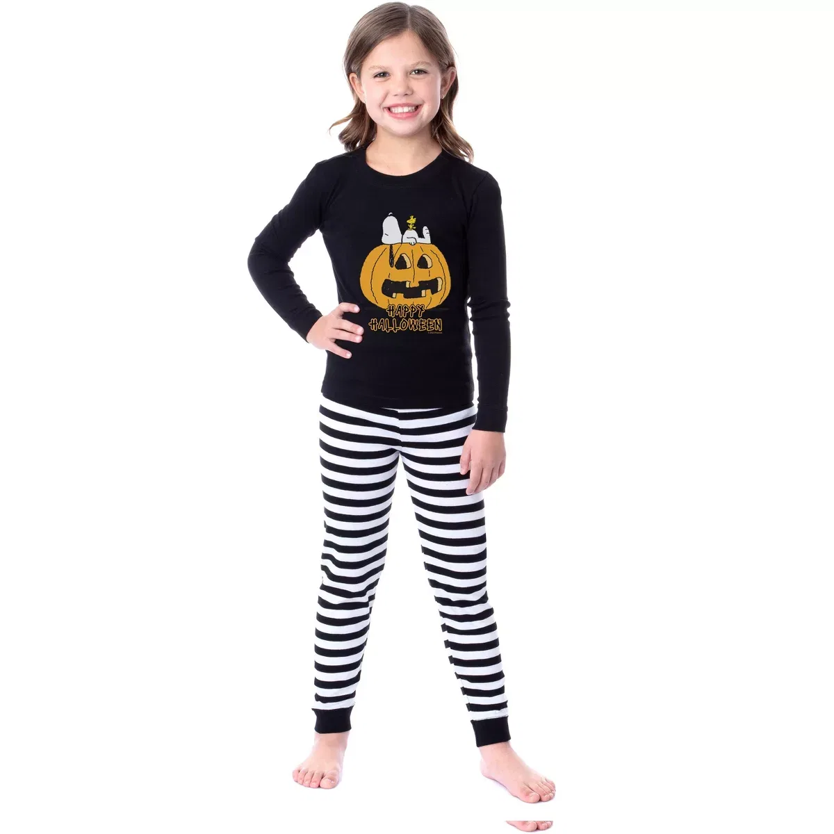 Детский пижамный комплект для мальчиков с принтом Snoopy Happy Halloween INTIMO, Black — фото 2