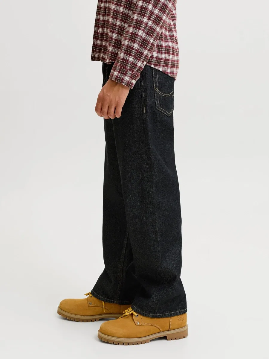 Детские джинсы Baggy Jeans 'JJIAlex JJOriginal' черного цвета Jack & Jones Junior — фото 4