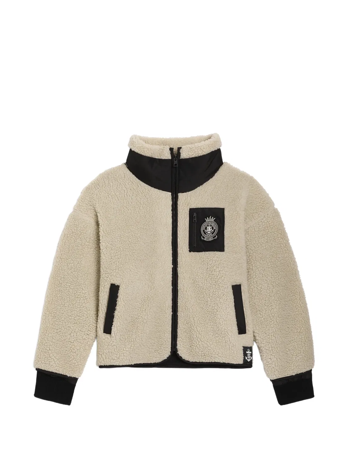 Куртка Teddy Dolce & Gabbana Kids, нейтральные цвета