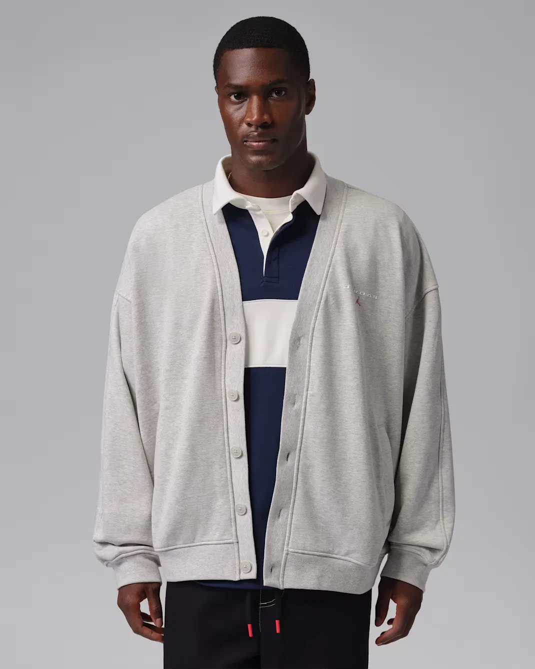 Мужской кардиган Jordan Flight, Grey Heather