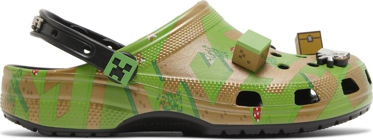 

Кроссовки Minecraft x Classic Clog Grass Block, зеленый