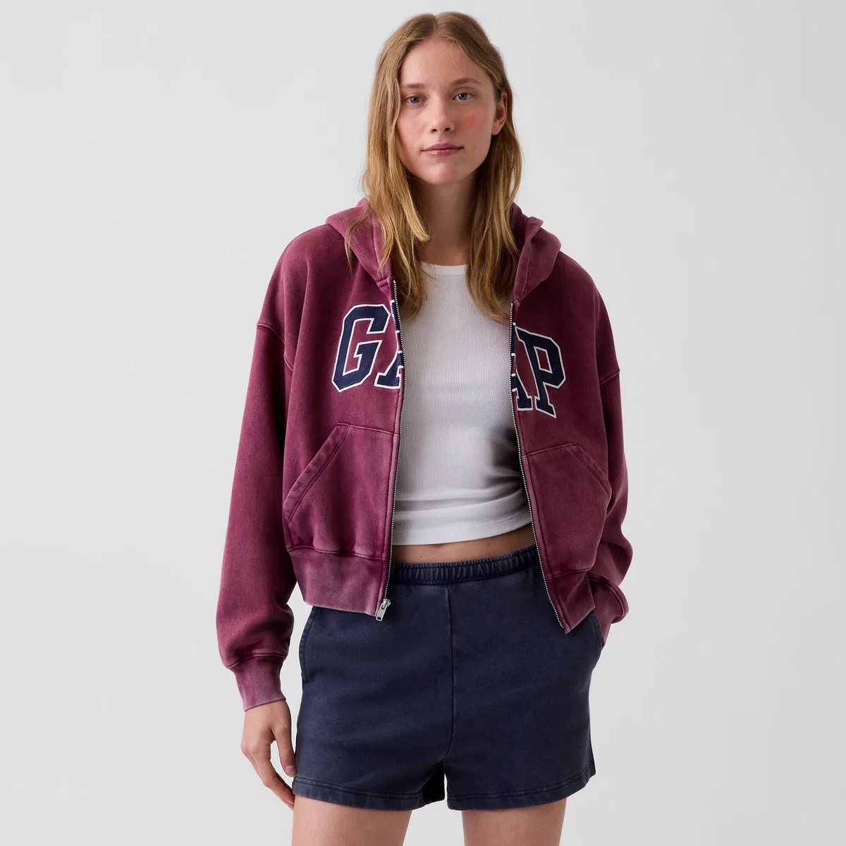 Женская толстовка GAP, Dark Purple Red — фото 4
