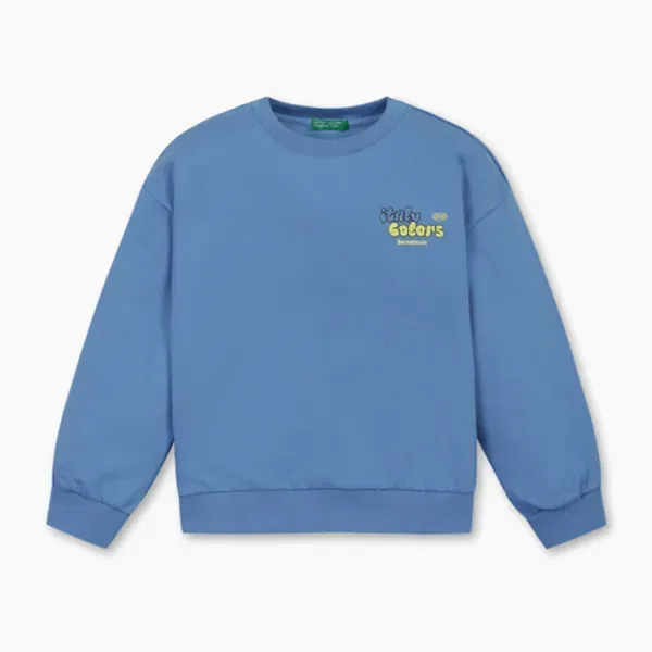 Свитшот с графическим принтом, Benettonkids, разноцветный — фото 2
