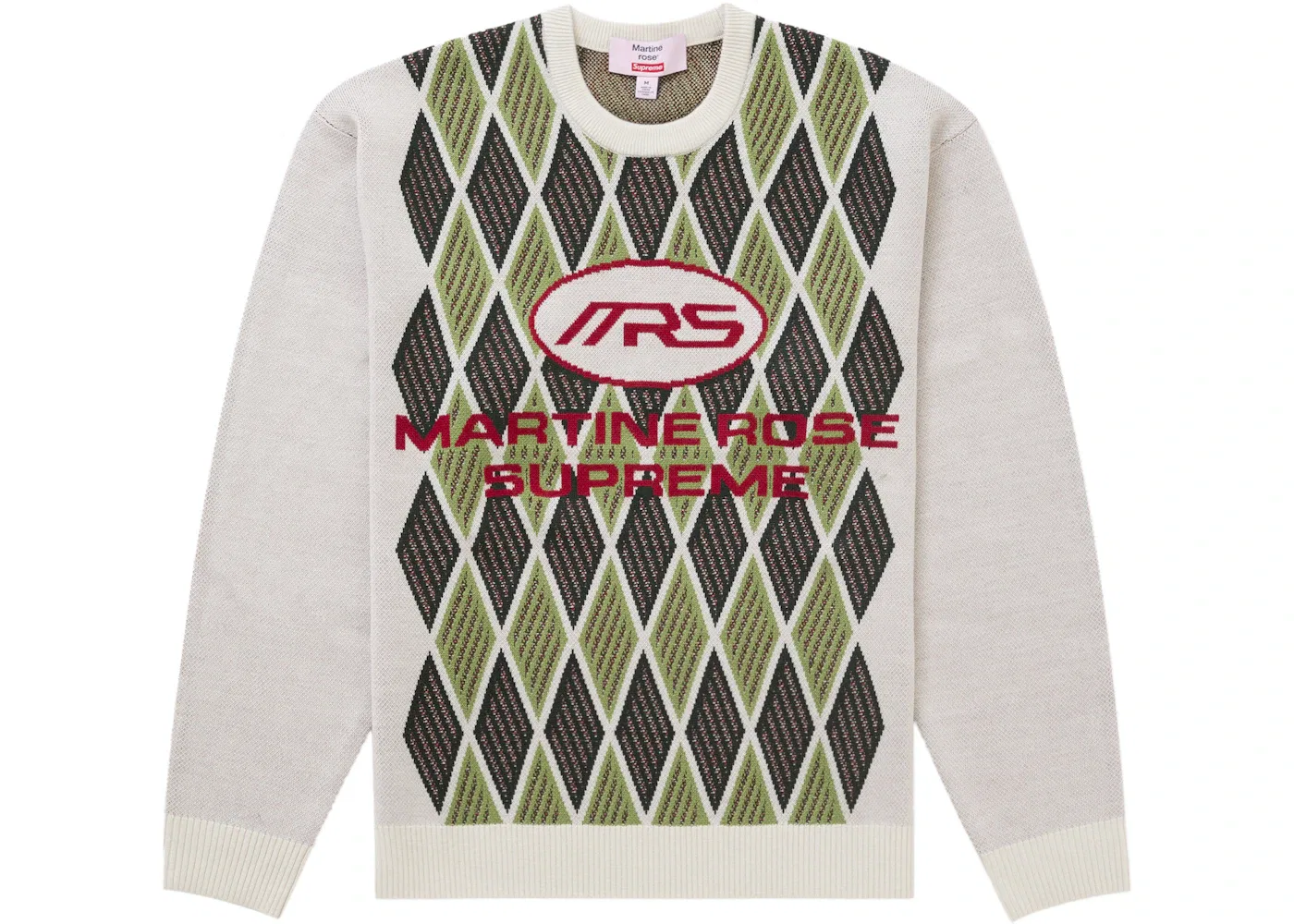 Мужской свитер с воротником Martine Rose Supreme, Stone