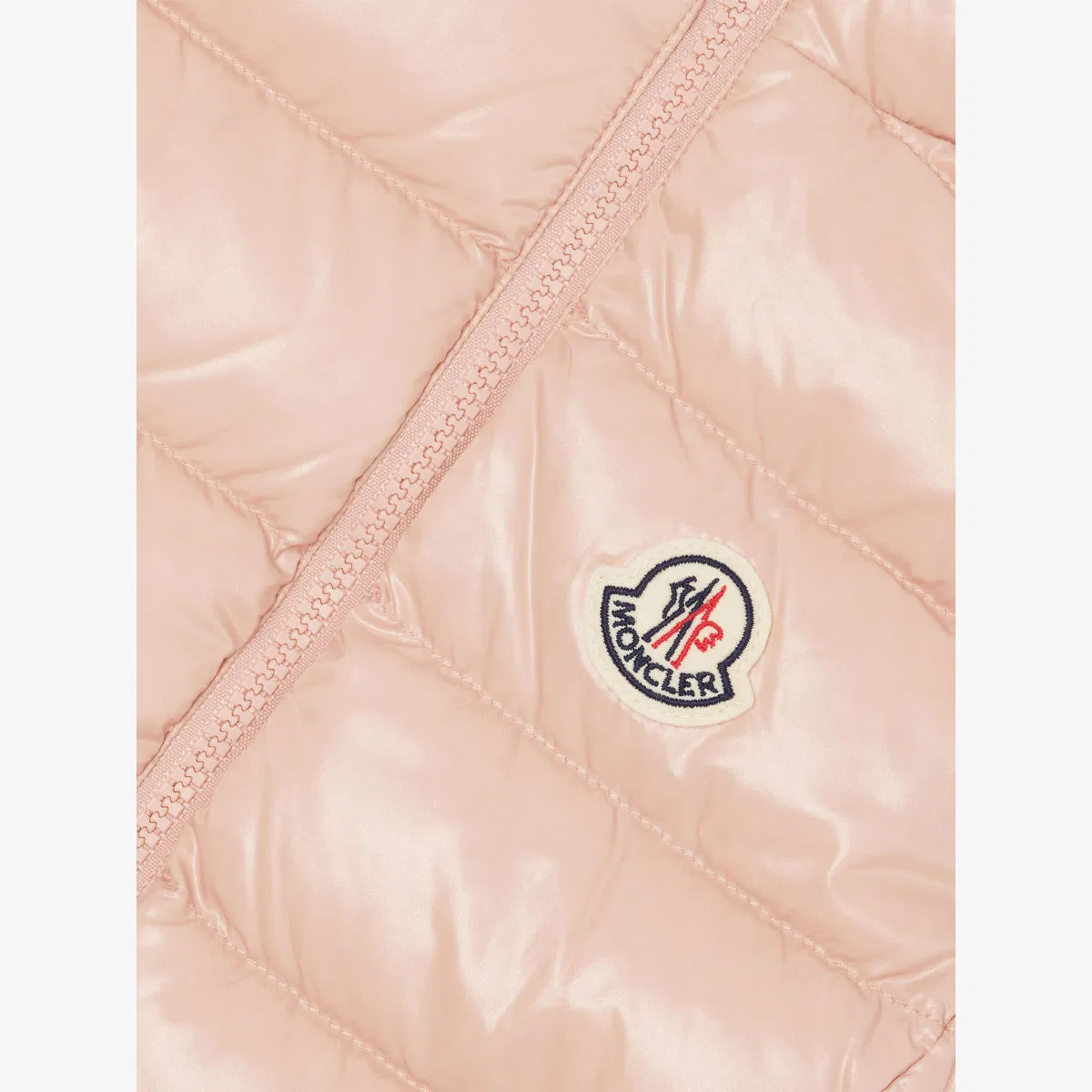 Пуховый жилет Ghany с нашивкой и логотипом, размер 4-14 лет Moncler, розовый — фото 2