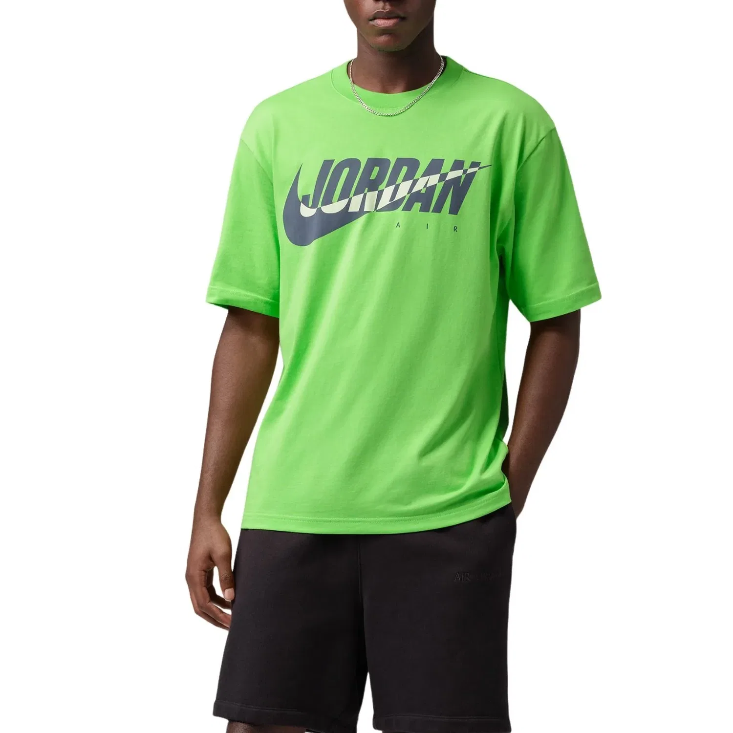Мужская футболка Air Jordan Brooklyn Essentials T-Shirt 'Action Green' Jordan, Action Green — фото 2