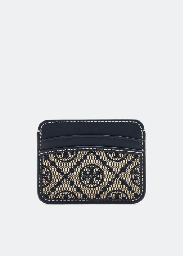 

Картхолдер TORY BURCH T Monogram card case, синий