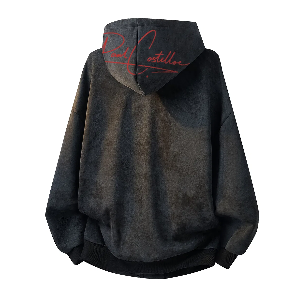 Детский свитшот унисекс с длинным рукавом Black (Red) Paul Costelloe