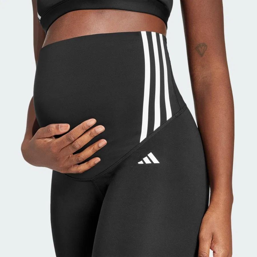 Леггинсы для беременных с длиной до щиколотки Optimé Essentials adidas, Черный — фото 4