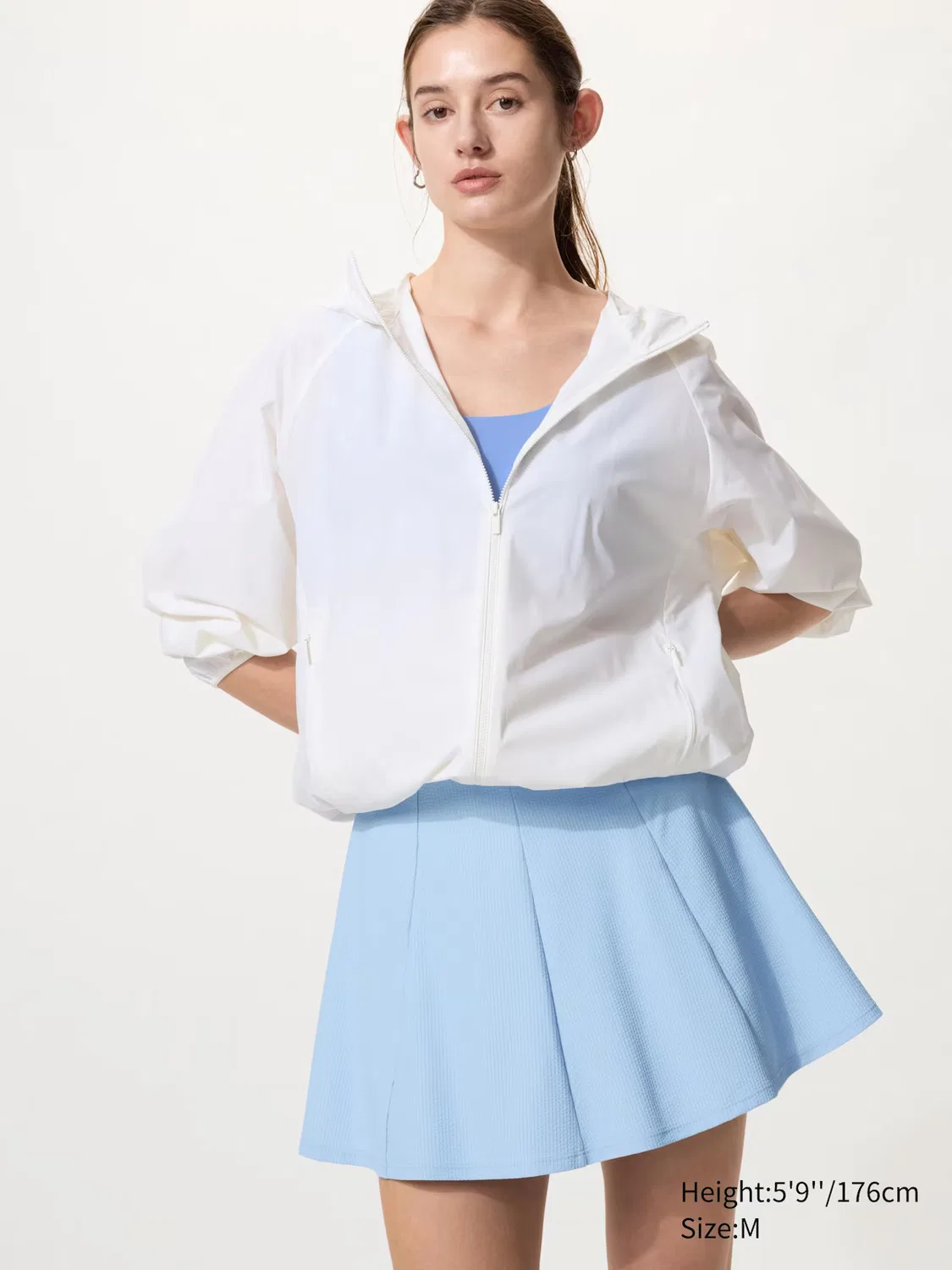 Юбка-шорты Uniqlo, активные, синий