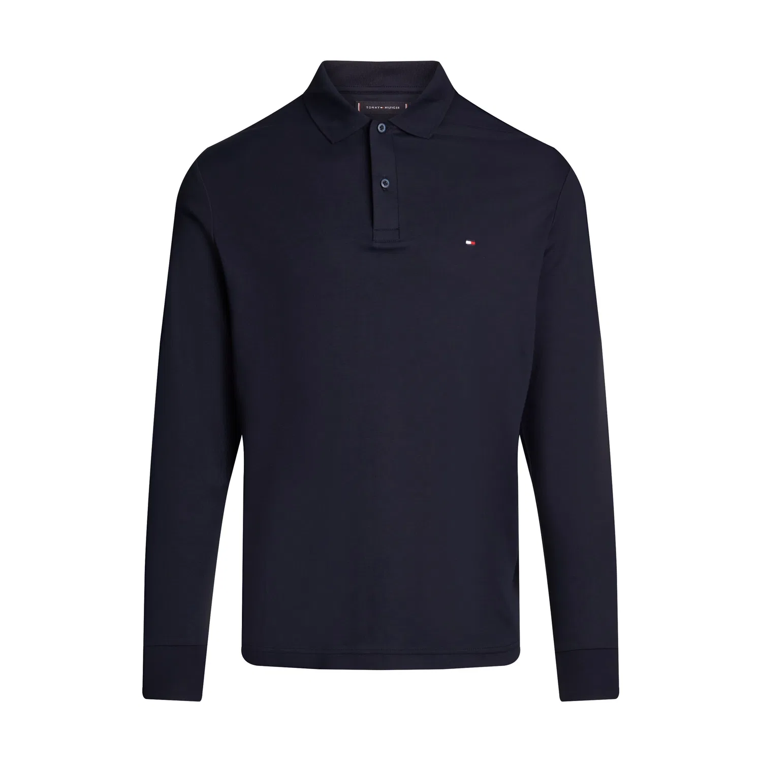 Мужское поло с длинным рукавом Liquid Cotton Reg Tommy Hilfiger, Desert Sky — фото 4