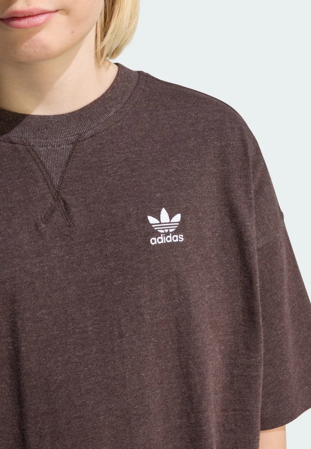 Футболка Adidas Originals в коричневом цвете — фото 4