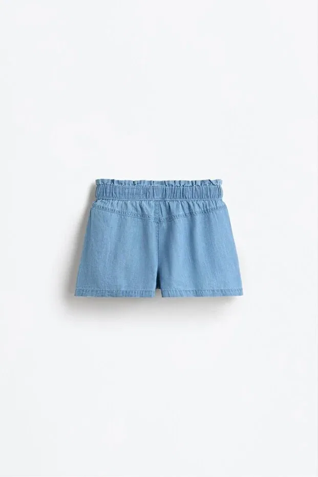 Детские шорты для девочек джинсовые Lefties, Light Blue — фото 2