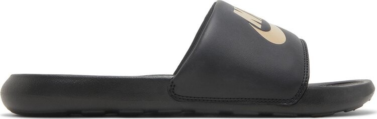 

Сандалии Nike Victori One Slide 'Black Metallic Gold', черный