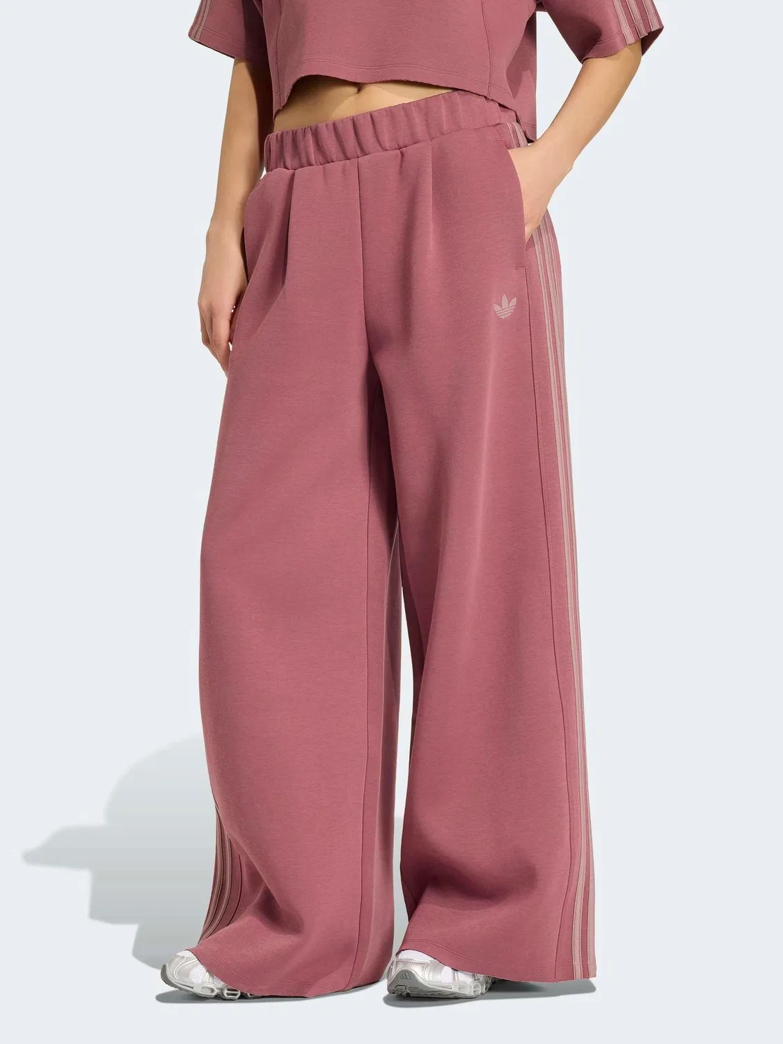 Джоггеры свободного кроя, модель 2.0 Long Trackpant, adidas Originals, бордово-красный