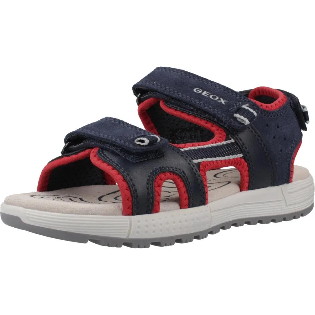 Детские сандалии для мальчиков Alben Geox, Darkblau Navyblau Rot