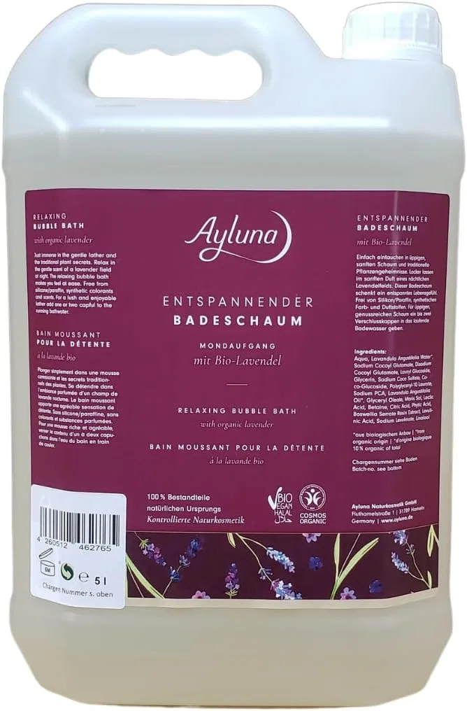Пена для ванны Relaxing Bath Foam Moonrise с органической лавандой, Ayluna, 5 л