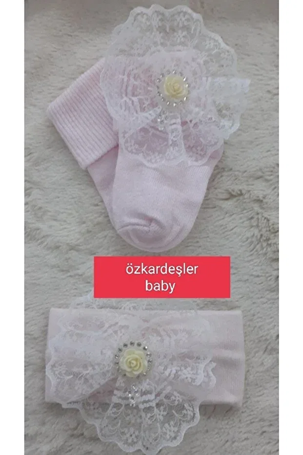 Детские носки без рукавов с принтом Özkardeşler Baby, Pink