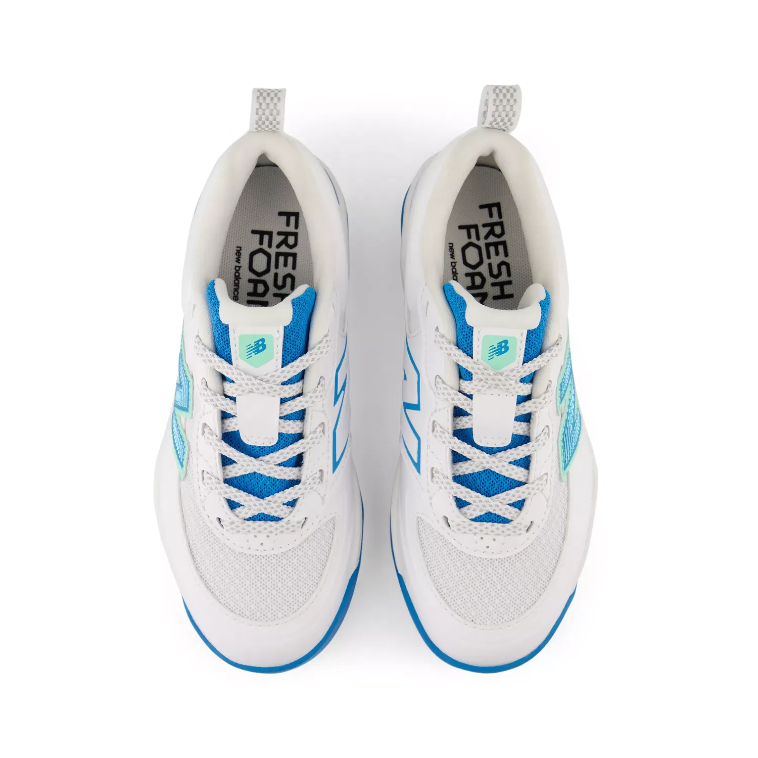 Детские бутсы для софтбола с шипами Velo v5 Rubber Molded New Balance, White with altitude — фото 4