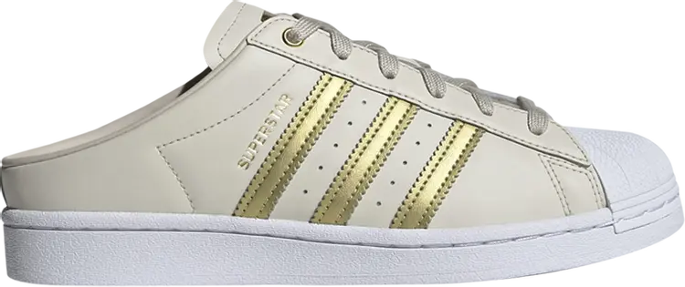 

Кроссовки Adidas Wmns Superstar Mule 'Bliss Gold Metallic', кремовый, Бежевый, Кроссовки Adidas Wmns Superstar Mule 'Bliss Gold Metallic', кремовый