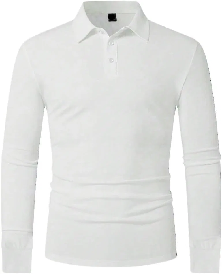 Мужская длинная футболка с длинным рукавом Loose Fit, Polyester, White