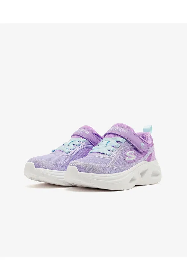 Детские кроссовки для девочек со светящейся подошвой Sola Glow 2.0 Skechers, Mov — фото 3