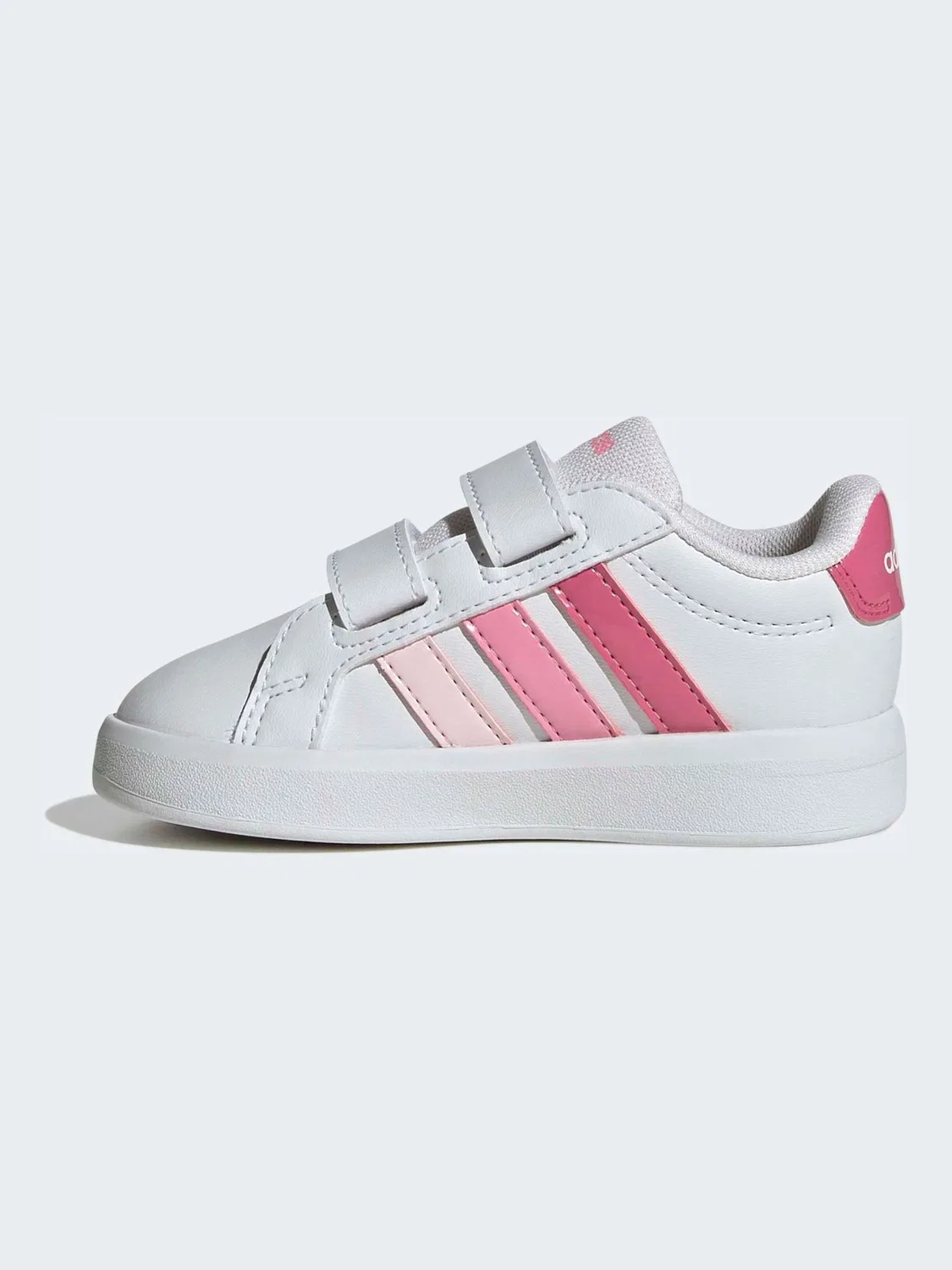Кроссовки теннисные Grand Court 3.0 adidas, белый/розовый — фото 4