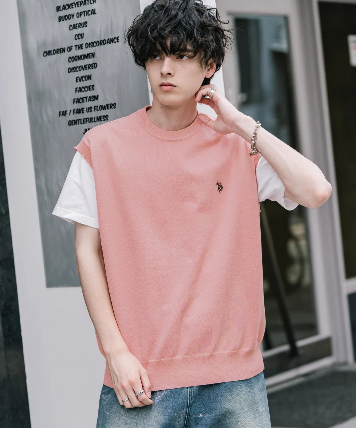 Женский летний джемпер без рукавов U.S. POLO ASSN., Pink